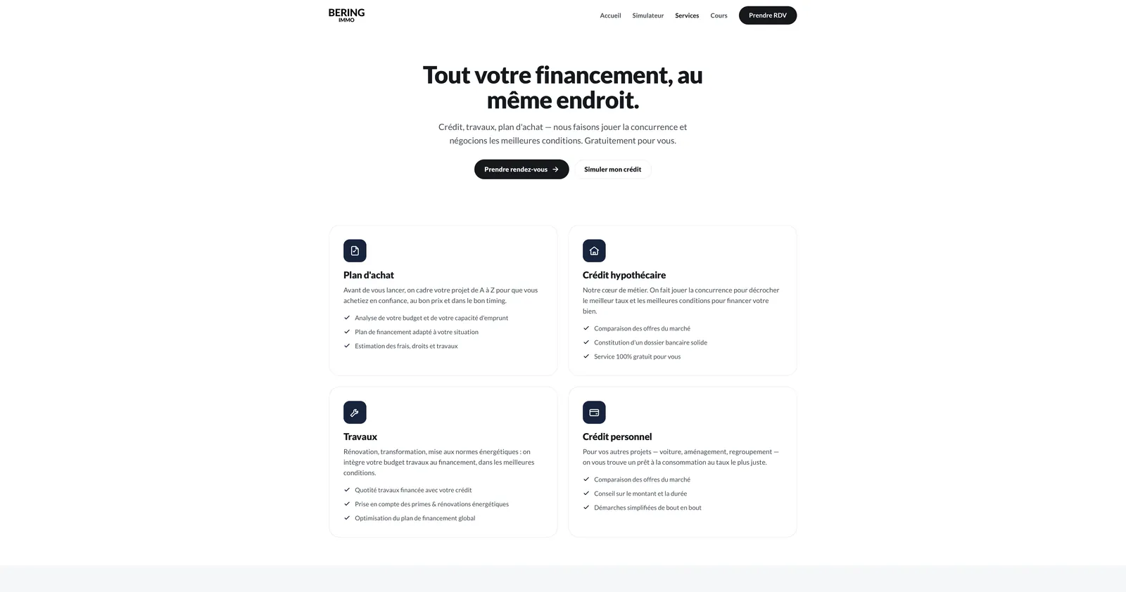 Website and simulator