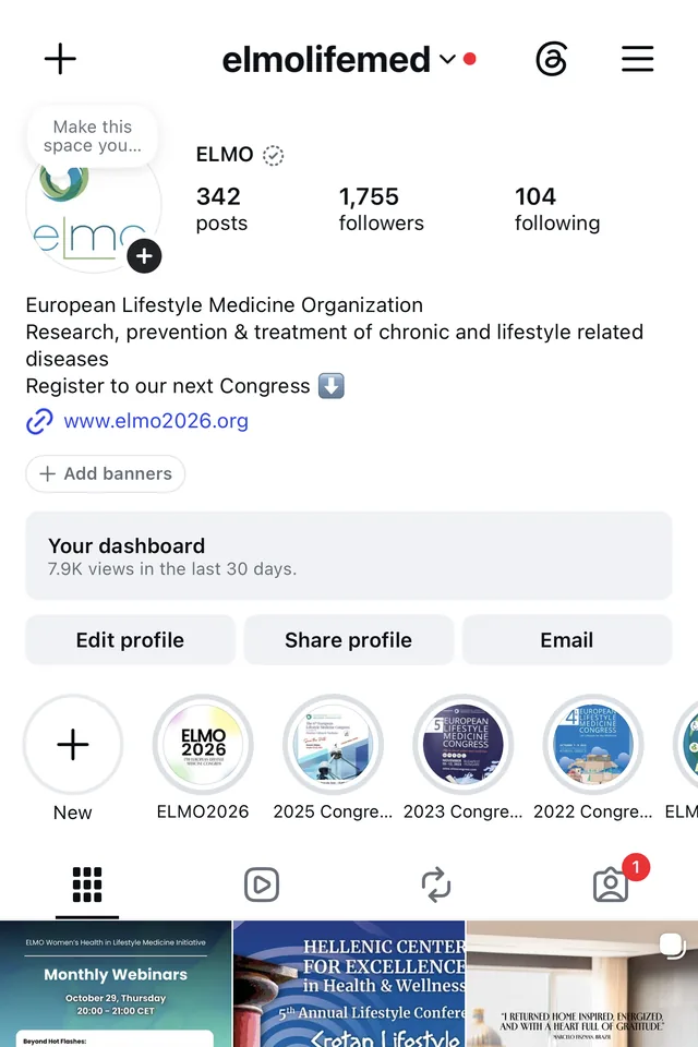 Social pages for ELMO and BELMO